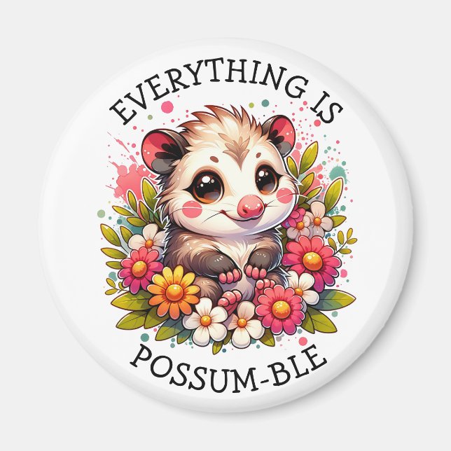 Aimant Tout est Possum-ble | Jeu d'inspiration (Devant)