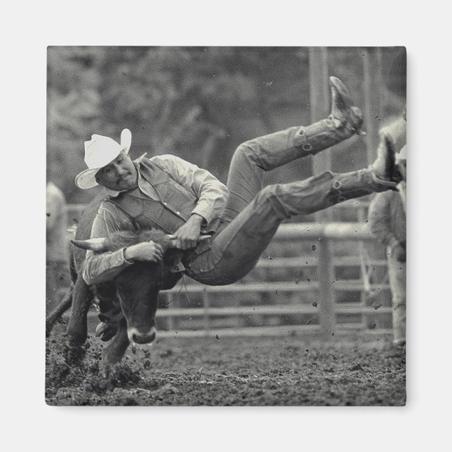 Aimant Tout Indian Rodeo à Tygh Valley, Oregon. Clint (Devant)