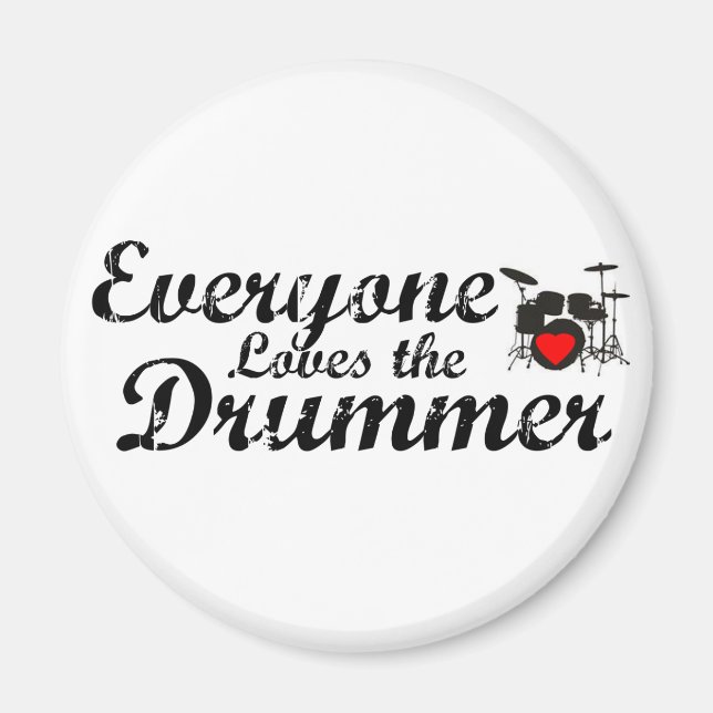 Aimant Tout Le Monde Aime Le Batteur (Devant)