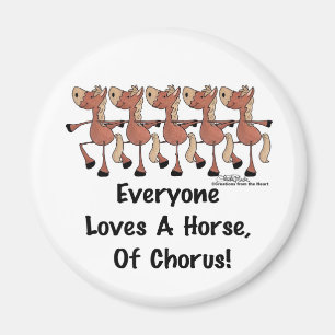 Aimant Tout le monde aime un cheval de choeur