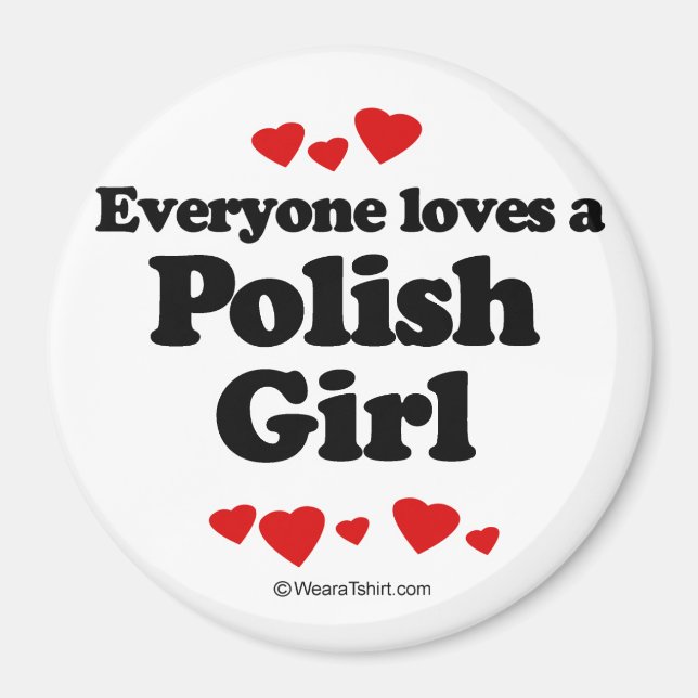 Aimant Tout le monde aime une fille polonaise (Devant)