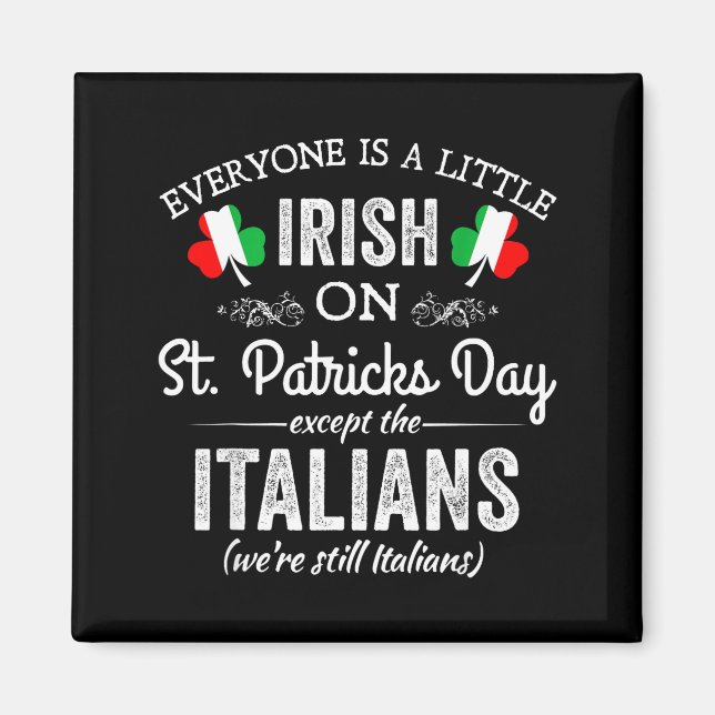 Aimant Tout le monde est un peu irlandais à la St Patrick (Devant)