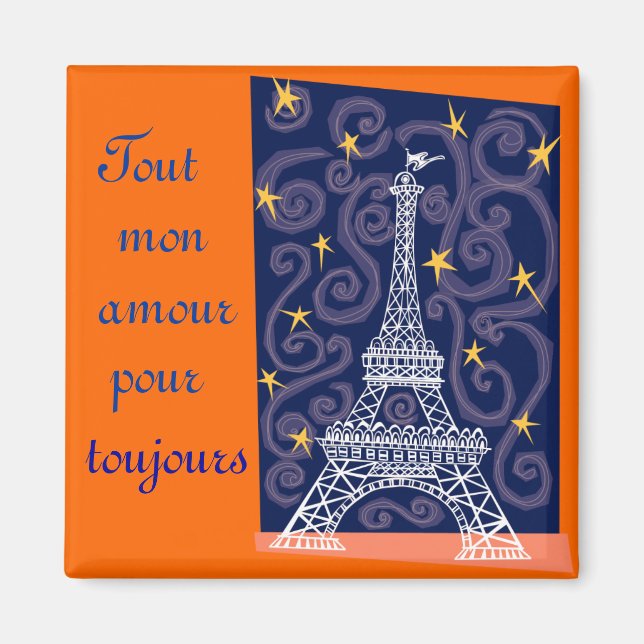 Aimant Tout mon amour pour toujours (Devant)