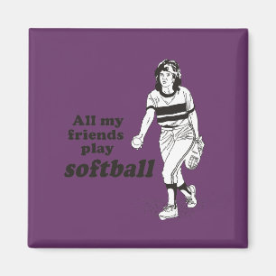 Aimant Tout mon base-ball de jeu d'amis