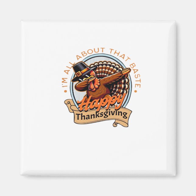 Aimant Tout Sur Ce Baste Bon thanksgiving Classique (Devant)