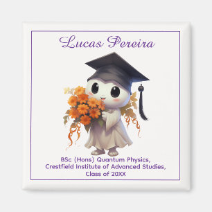 Aimant 🎓 Tout texte Chibi Physique Diplômé