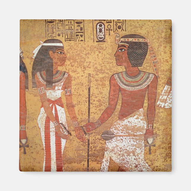 Aimant Toutankhamon et son épouse Ankhesenamun (Devant)