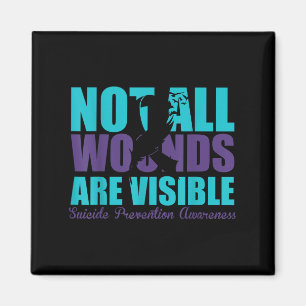 Aimant Toutes les blessures ne sont pas visibles Sensibil