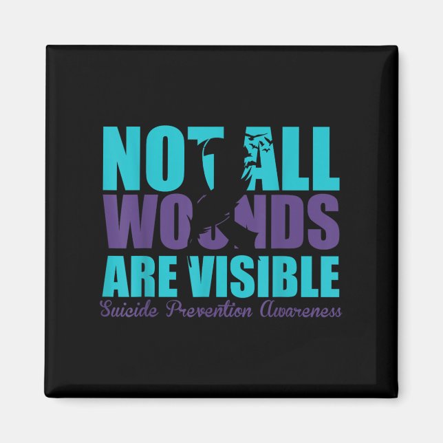 Aimant Toutes les blessures ne sont pas visibles Sensibil (Devant)