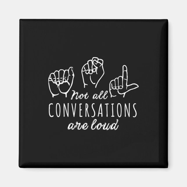 Aimant Toutes Les Conversations Sont Fortes Signe América (Devant)
