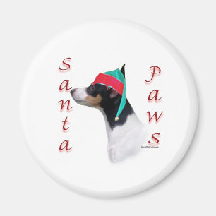 Aimant Toy Fox Terrier Père Noël Paws