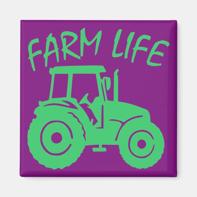 Aimant Tracteur Farm Life #USAPatriotGraphics © (Devant)