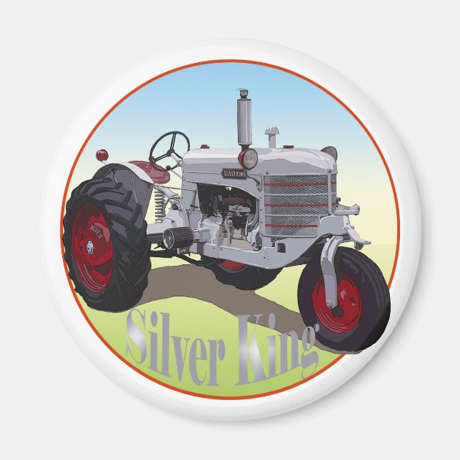 Aimant Tracteur Silver King (Devant)