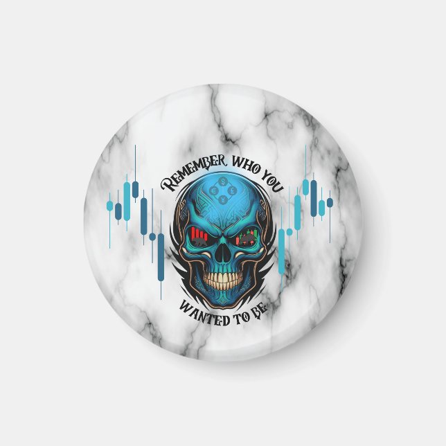 Aimant Trade Motivation | Skull N Marble | Remember  (Devant)