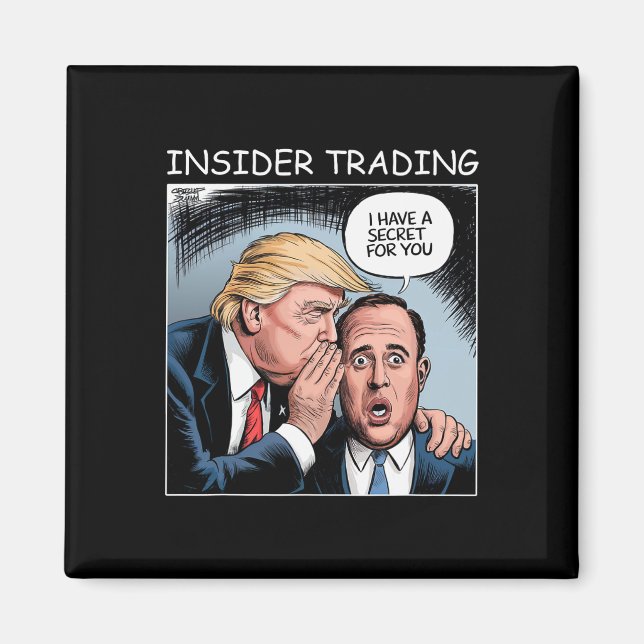 Aimant Trading Trump - Drôle (Devant)
