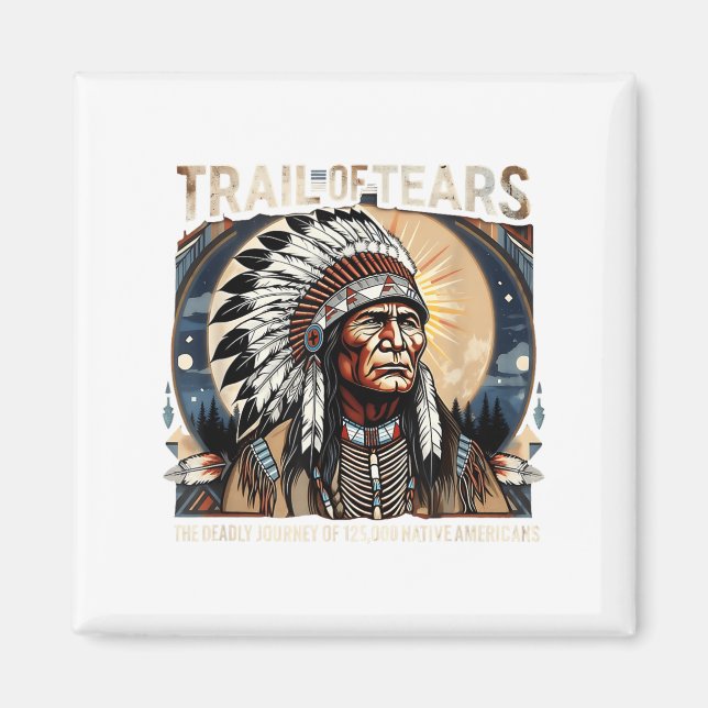 Aimant Trail Of Tears Memorial Amérindien (Devant)