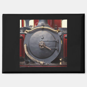 Aimant Train Bleu Et Rouge