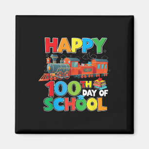 Aimant Train Chemin De Fer Joyeux 100e Jour D'École Garço
