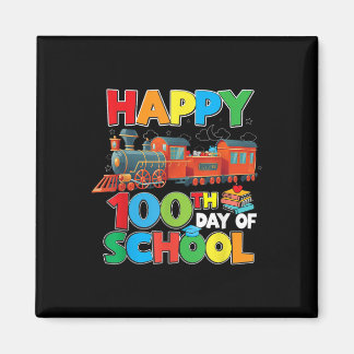 Aimant Train Chemin De Fer Joyeux 100e Jour D'École Garço