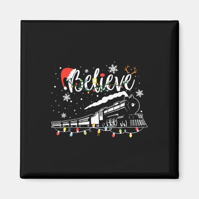 Aimant Train de Noël Croire Express polaire Xm (Devant)