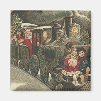 Train de Noël du Père Noël Guirlande de houx Enfan