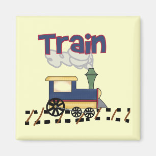 Aimant Train sur des T-shirts et des cadeaux de voie