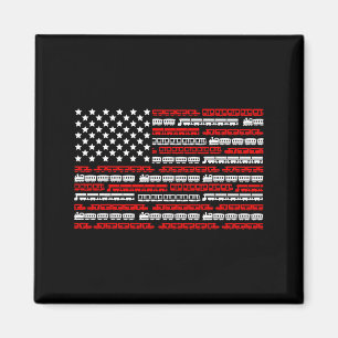 Aimant Trains Patriotiques Drapeau Pour Les Amateurs De T
