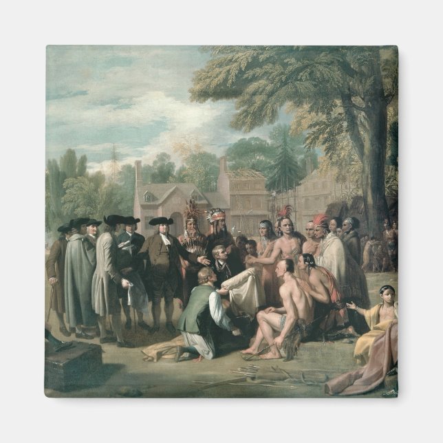 Aimant Traité de William Penn avec les Indiens dans (Devant)