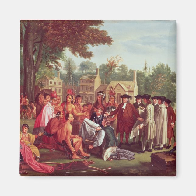 Aimant Traité de William Penn avec les Indiens en 1683 (Devant)