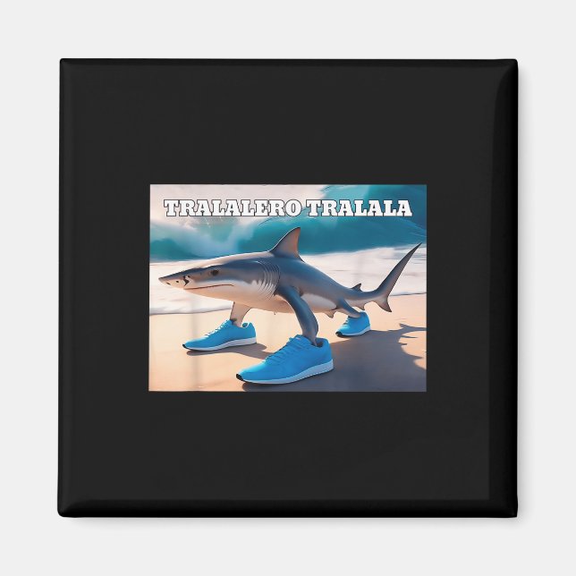 Aimant Tralalero Tralala Funny Shark Meme (Devant)