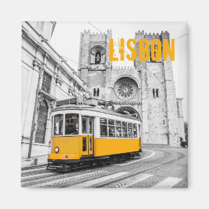 Aimant Tramway de Lisbonne Portugal tramway vintage