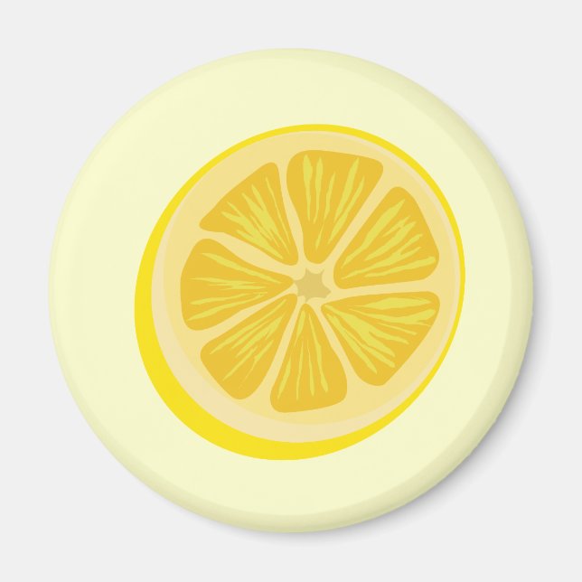 Aimant Tranche d'aimant de citron (Devant)