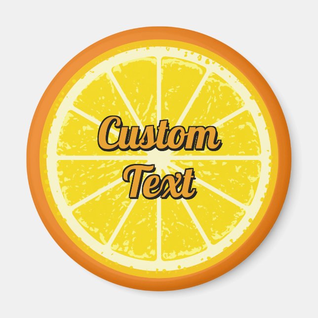 Aimant tranche orange (Devant)