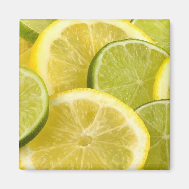 Aimant Tranches de citron et de citron vert (Devant)