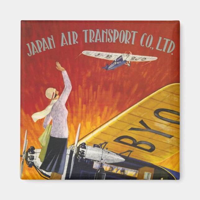 Aimant Transport aérien au Japon (Devant)
