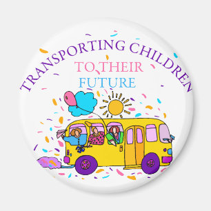 Aimant Transport D'Enfants Vers Leur Avenir