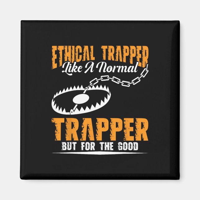 Aimant Trapper Stuff Coyote Trapping Chasseur Tr (Devant)
