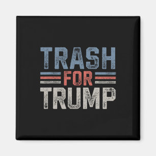 Aimant Trash Pour Trump Trash 2024 Vintage Garbyge Trash 