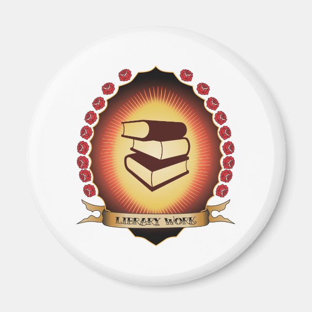 Aimant Travail de bibliothèque Mandorla (Devant)