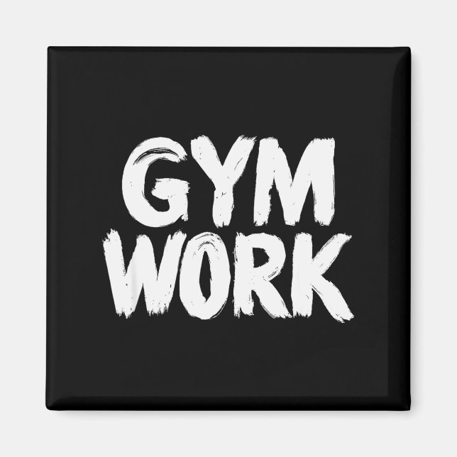 Aimant Travail de gym musculation fitness  (Devant)