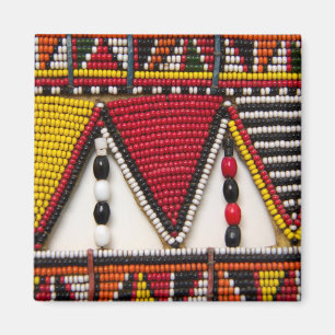 Aimant Travail de perles tribal Maasai