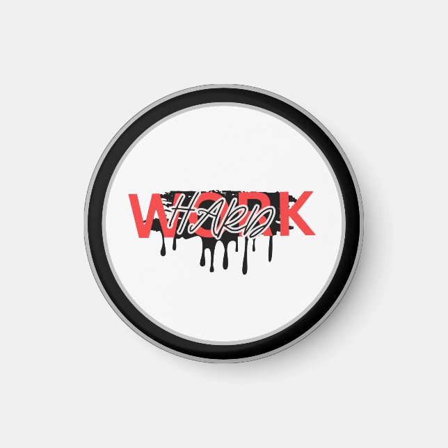 Aimant Travailler avec une forte motivation (Devant)