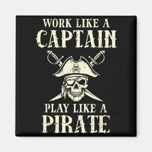 Aimant Travailler comme capitaine jouer comme tarif humou