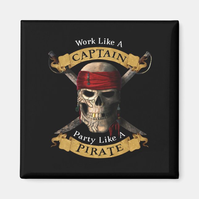 Aimant Travailler Comme Une Partie De Capitaine Comme Un  (Devant)