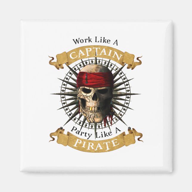 Aimant Travailler Comme Une Partie De Capitaine Comme Un  (Devant)