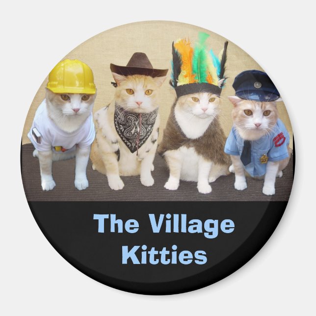 Aimant Travailleur, Cowboy, Officier, Chef (Devant)