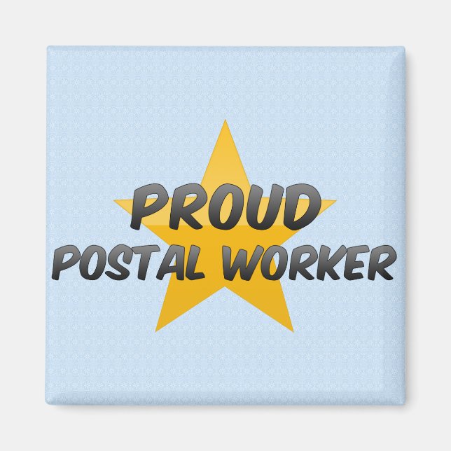 Aimant Travailleur postal fier (Devant)