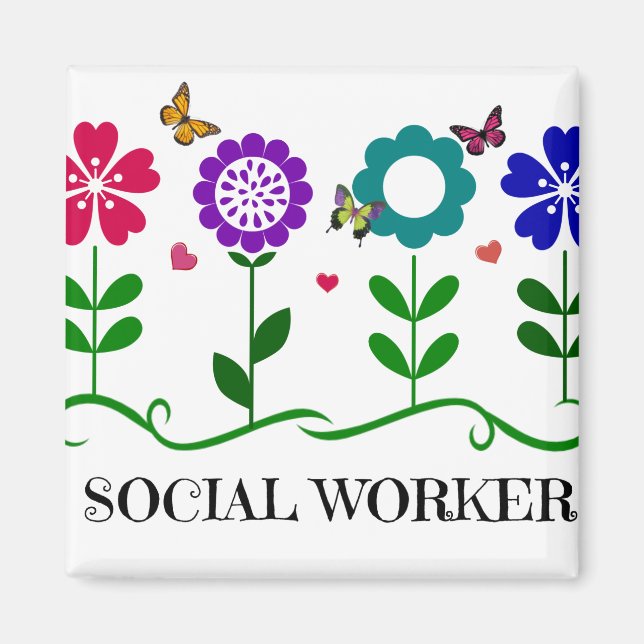 Aimant Travailleur social (Devant)