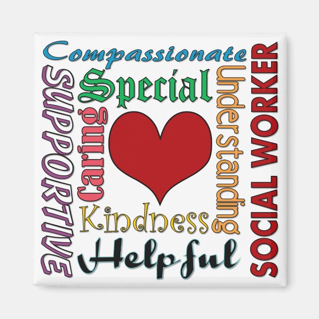 Aimant Travailleur social (Devant)