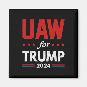 Aimant Travailleurs de l'automobile pour Trump Drapeau am